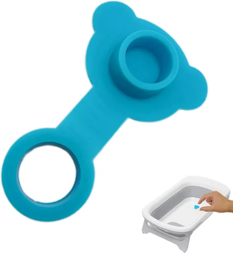 Tapones de bañera de silicona, se adapta a la mayoría de bañeras de bebé, 5 tamaños de tapones de bañera de bebé (1.0 pulgadas de diámetro interior)