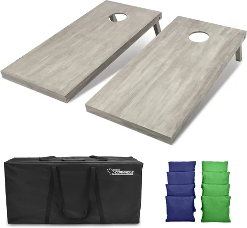 Miniatura 93 de GoSports Juego de tablas de cornhole de madera de tamaño reglamentario de 4 x 2 pies, incluye funda de transporte y bolsas de frijoles