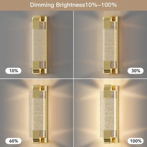 Miniatura 4 de camuucci Aplique de pared operado por batería recargable de 12000mAh, luz de pared para interiores, sin cableado, control remoto, regulable