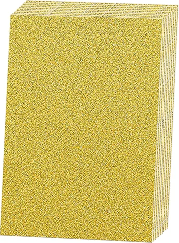 SALEMAR Papel Cartulina con Purpurina Dorada, Cartulinas Brillantes para Cricut, Papel con Purpurina para Crear Tarjetas de Felicitación, Adornos