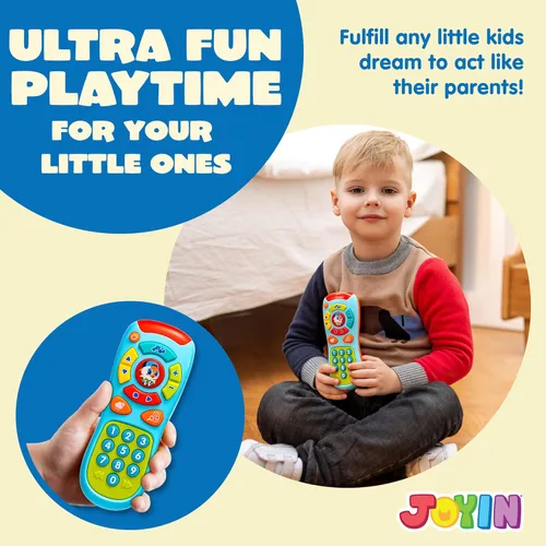 Miniatura 6 de JOYIN Teléfono de aprendizaje para bebé y juguete de control remoto para niños pequeños, divertidos juguetes de teléfono inteligente con música
