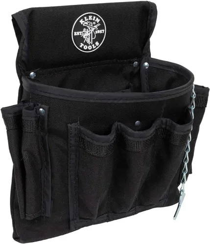 Miniatura 8 de Klein Tools Bolsa de herramientas 5719, PowerLine Series Utility Pouch se adapta a cinturones de herramientas de hasta 2.5 pulgadas, costuras