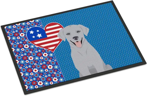 Miniatura 133 de Caroline's Treasures WDK5119JMAT Airedale Terrier USA - Tapete para interiores o exteriores, 24 x 36 pulgadas, tapete para puerta delantera