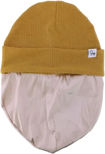 Miniatura 229 de Gorro de punto para recién nacido, para niños y niñas, con forro de satén sedoso, gorro para niños pequeños