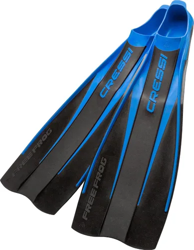Miniatura 6 de Cressi Aletas de buceo de bolsillo para pie completo de alta resistencia Hi-Surface: Bolsillo para el pie debajo de la hoja Free Frog: Made in