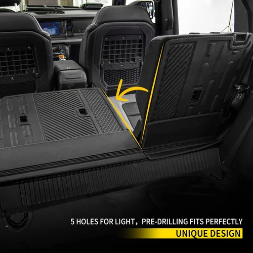 Miniatura 3 de Tapete de carga compatible con Ford Bronco 2021, 2022, 2023, 2024, 2025, protector de asiento trasero, forro de carga para maletero y accesorios