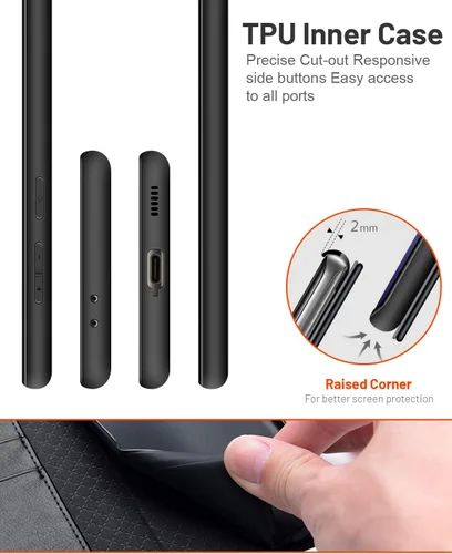 Miniatura 5 de OCASE - funda cartera compatible con Galaxy S21 5G, 6.2 pulgadas