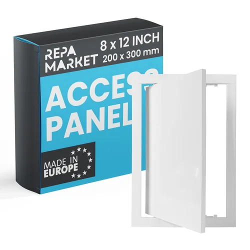 Miniatura 18 de Repa Market Panel de acceso de pared de 12 x 12 pulgadas para paneles de yeso, placa de plástico ABS antracita para orificios de pared, panel