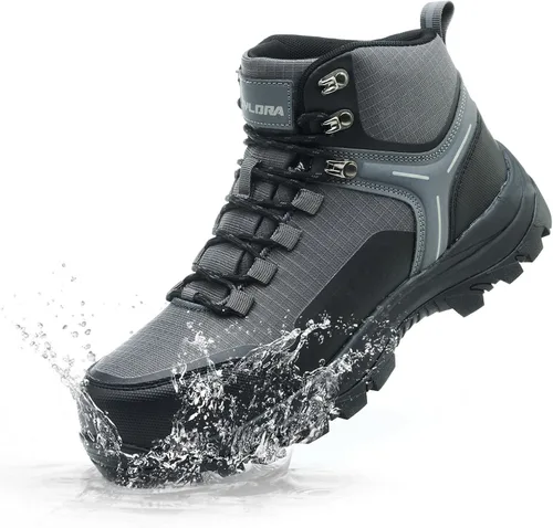 Botas impermeables con puntera de acero para hombres, de ancho amplio, antideslizantes, zapatos de trabajo, ligeros, antideslizantes, de seguridad,