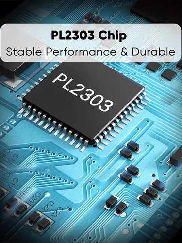 Miniatura 6 de CableCreation Adaptador USB a RS232 de 6.6 pies con chipset PL2303, chapado en oro, USB 2.0 a DB9, cable convertidor serial compatible con caja