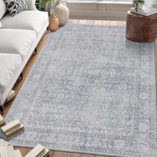 Miniatura 56 de ReaLife Rugs Alfombra pasillo lavable a máquina - Sala de estar, dormitorio, baño, cocina, entrada, oficina - Acolchada de pelo bajo, resistente a
