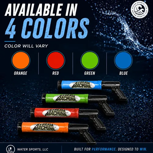 Miniatura 2 de Water Sports Stream Machine - Cañón de pistola de agua, fuerte, divertida y potente, juguete de piscina para todas las edades, cañón único de 8