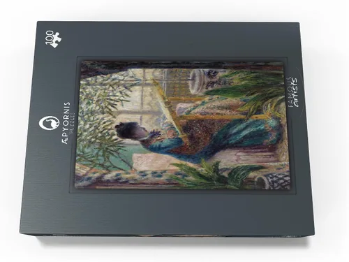 Miniatura 4 de MyPuzzle Madame Monet Embroidering 1875 by Claude Monet - Rompecabezas prémium de 100 piezas para adultos