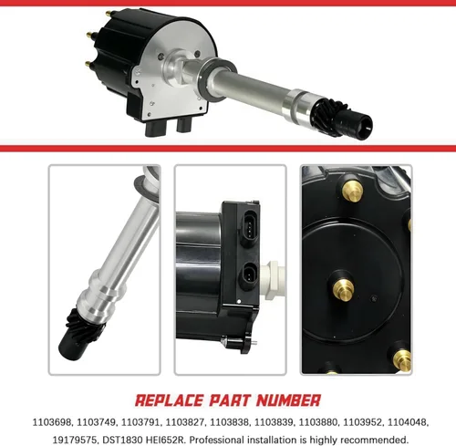 Miniatura 3 de Distribuidor de Encendido para Camión Chevy GMC Bloque Pequeño Bloque Grande 1500 2500 3500 5.0 305 5.7 350 427 TBI EFI LG4 LB9 con Tapa Negra