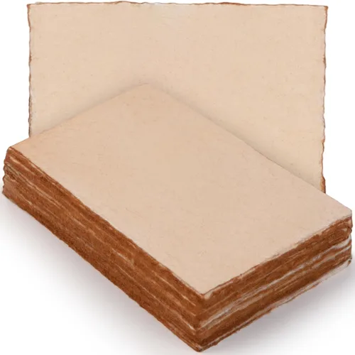 Miniatura 9 de Wanderings Paquete de 50 tarjetas antiguas hechas a mano con borde Deckle en blanco, de 4 x 6 pulgadas, tarjetas mixtas para anuncios, invitaciones