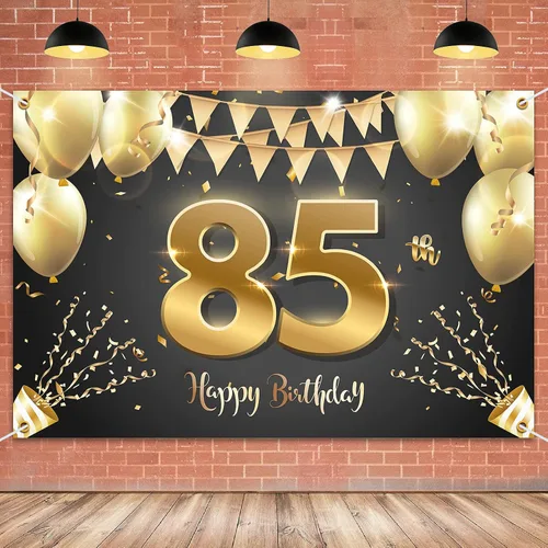 Miniatura 40 de HAMIGAR Fondo de pancarta de feliz cumpleaños número 10 de 6 x 4 pies, decoraciones de cumpleaños de 10 años, suministros de fiesta para niñas