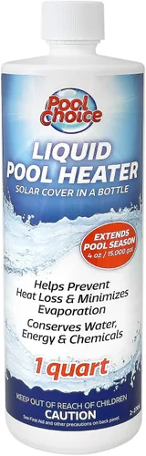 Miniatura 3 de SpaChoice Cubierta solar líquida para piscina (paquete de 2) y termómetro digital solar para piscina