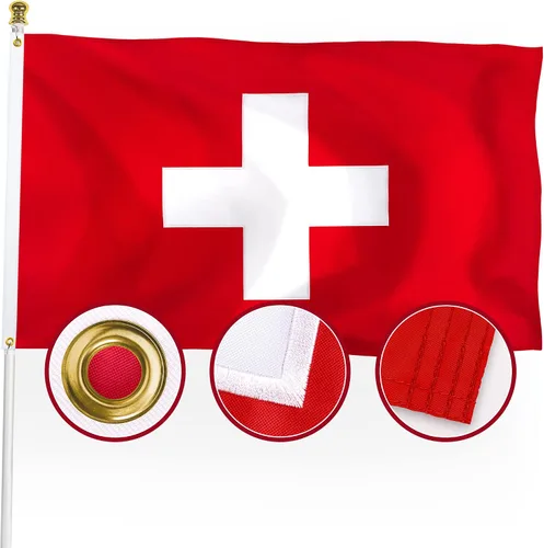 Miniatura 10 de XIFAN Bandera de Nicaragua prémium de 3 x 5 pies para exteriores, bandera de país nicaragüense grande de doble cara de nailon 210D, decoración