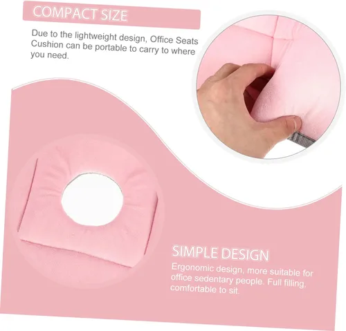 Miniatura 5 de Cojín de asiento para silla de oficina, almohada de gel para sentarse, soporte lumbar, cojín de asiento de sofá transpirable para glúteos cómodos
