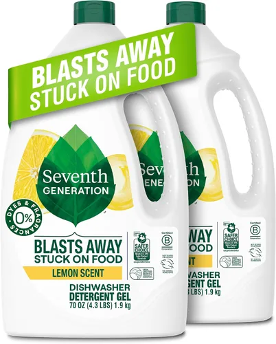 Miniatura 8 de Seventh Generation Detergente para lavavajillas en gel líquido, aroma a limón, 42 onzas, paquete de 6