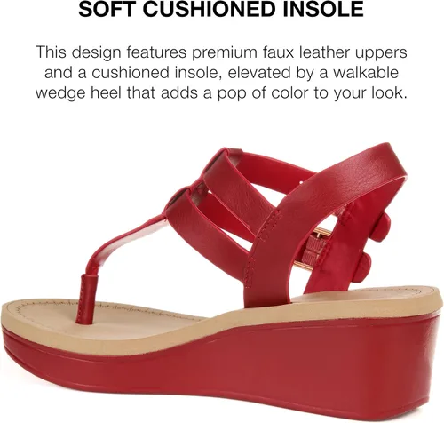 Miniatura 4 de Journee Collection Sandalias de cuña Tru Comfort Foam Bianca para mujer Blanco 0