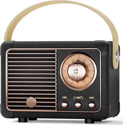Miniatura 10 de Altavoz Retro Ideas de Regalo de Cumpleaños para Mujer Altavoz Inalámbrico Portátil Regalos para Mujeres, Niñas, Amigas Estilo Retro Pequeño