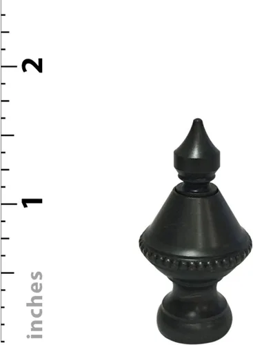 Miniatura 3 de Royal Designs - Urna puntiaguda de 1.6 pulgadas para pantalla de lámpara, bronce aceitado, juego de 2
