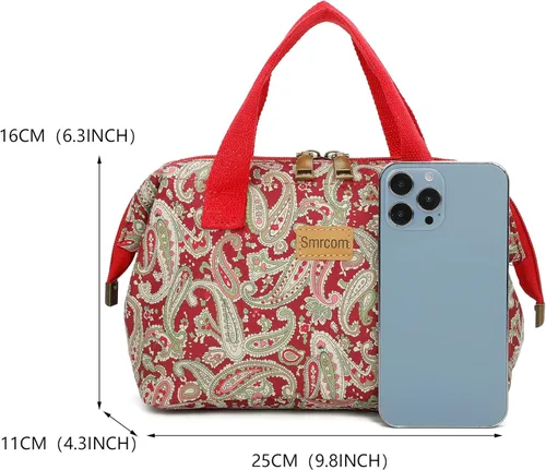 Miniatura 4 de Bolsa de maquillaje Smrcom Bolsa de cosméticos para mujeres y niñas Bolsa de maquillaje de viaje Bolsa de aseo con cremallera Bolsa organizadora
