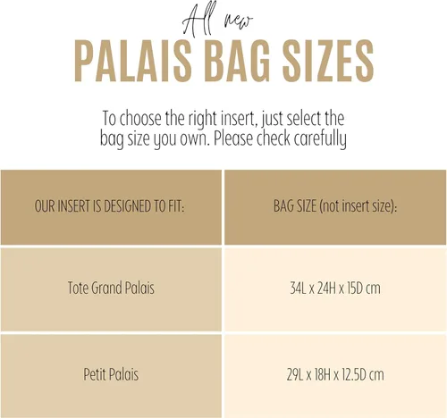 Miniatura 2 de Purse Organizer for Grand Palais Lv Bag Insert, LV Palais Petit Organizer, Grand Palais Organizer, Handmade 2mm Premium Felt Snug Sturdy Gold Zipper