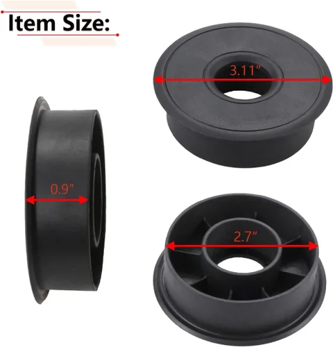 Miniatura 2 de RLB-HILON 2 alfombrillas para consola central, diámetro de 3.11 pulgadas, altura de 0.9 pulgadas, para portavasos profundos, tazas más pequeñas
