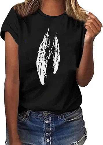 Miniatura 80 de Camiseta con estampado de animales para mujer, camiseta de libélula divertida, linda camiseta de manga corta, blusa de primavera 2023, camisas