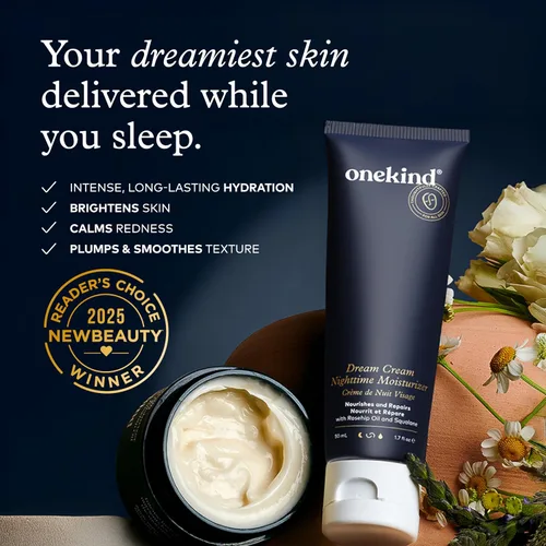 Miniatura 3 de Onekind Hidratante de noche para rostro, crema hidratante de ensueño para arrugas, crema de noche para mujeres antienvejecimiento con escualano
