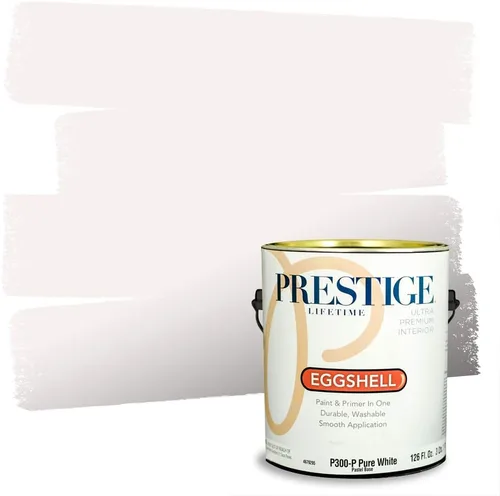 Miniatura 45 de Prestige Paints - Pintura exterior e imprimación en uno, 1 galón, plano, E500-P-A011GP