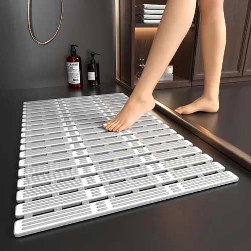 Miniatura 13 de XIYUNTE Alfombrilla de Ducha Antideslizante Antimoho para Personas Mayores - Alfombra de Baño de 68x40cm Alfombrillas de Ducha Antideslizantes