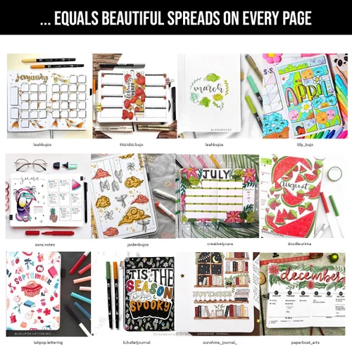 Miniatura 5 de Cuaderno de diario con puntos y cuadrícula A5 Cuadernos diarios en blanco para escritura personal, trabajo, mujeres Papel grueso de 120gsm, tapa