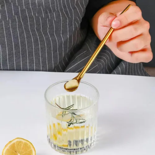 Miniatura 3 de 8 popotes de yerba mate, de acero inoxidable reutilizables dorados, cucharas con cepillo de limpieza para pajitas