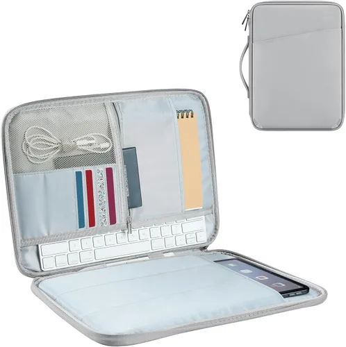 Miniatura 13 de Funda de transporte para tablet de 12.9 pulgadas, máxima protección para tu iPad Pro, Surface Pro, Galaxy Tab S8 Plus y más (PU-rosa, 12.9 pulgadas)