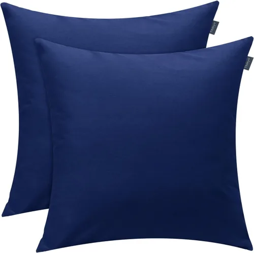 Miniatura 56 de Thmyo - Paquete de 2 fundas de almohada de algodón sólido decorativas cuadradas, fundas de almohada DIY, fundas de almohada en blanco