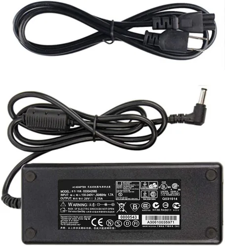 Adaptador AC/DC compatible con Zebra Eltron TLP2844 TLP LP 2844 2824 GC420 GC420T GC420D impresora de etiquetas 20V 3.25A LP2844 Fuente de