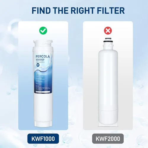 Miniatura 2 de Filtro de agua KWF1000, filtro certificado NSF 42 y 372, repuesto para filtro de agua transparente intensivo Miele 11513640 KWF1000
