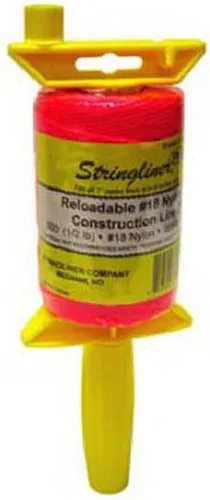 Company Stringliner-25462 25462 - Línea de construcción trenzada de 500 pies, rosa fluorescente, 500 pies, 1 unidad (paquete de 1)
