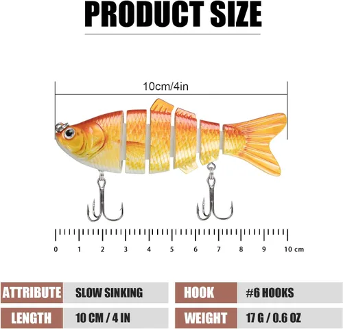 Miniatura 2 de TRUSCEND Swimmax - Señuelos de pesca realistas para agua salada y agua dulce, para trucha lucioperca, lucio, salmón azul, cebo, pesca de lubina
