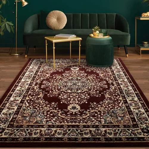 Miniatura 20 de Antep Rugs - Alfombra oriental tradicional de 2 x 3 con medallón para interiores Siesta (azul marino, 2 pies x 3 pies)