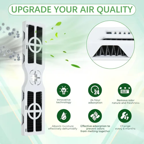 Miniatura 5 de Kailaren Filtros de aire para refrigerador FRGPAAF2 compatibles con filtro de aire Frigidaire FRGPAAF2 PureAir AF-2, FRFC2323AS, FRFC232LAF