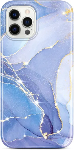 Miniatura 14 de Compatible con iPhone 12 Pro Funda iPhone 12 Funda de mármol delgada a prueba de golpes TPU suave goma silicona funda funda de teléfono negro