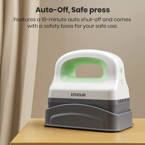 Miniatura 4 de EENOUR - Máquina de prensado térmico para gorras, mini prensa de calor para gorras con 3 niveles de calefacción y apagado automático, prensa fácil