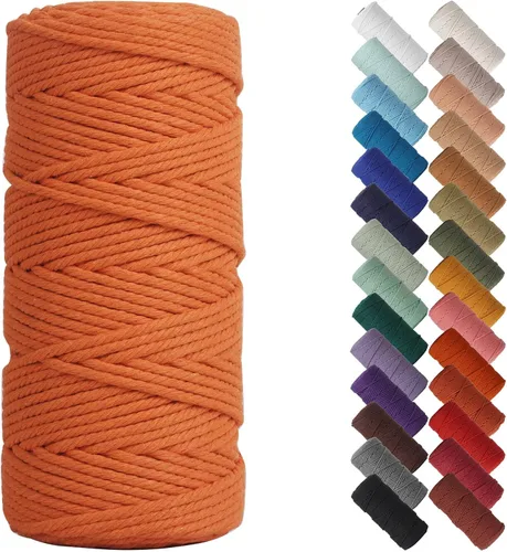 Miniatura 75 de NOANTA - Cuerda de macramé color beige natural, 1/8 pulgadas (3 mm) x 109 yardas (100 metros), cuerda de algodón colorido para colgar en la pared