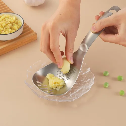Miniatura 6 de Separador de huevos 5 en 1 para huevos crudos con triturador de papas, cuchara de cocina multifuncional, separador de yema de huevo, placa