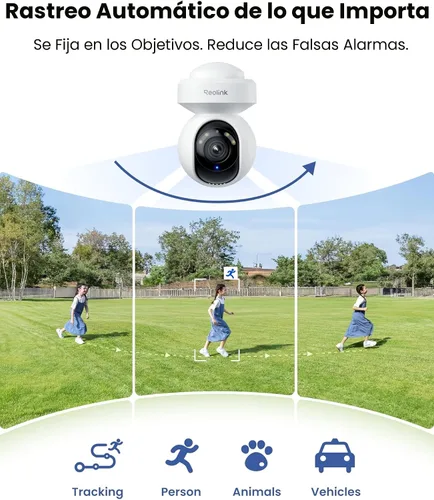 Miniatura 4 de Cámara de seguridad REOLINK 4K para exteriores con WiFi y enchufe, cámara PTZ para seguridad del hogar, nueva tecnología Wi-Fi 6, seguimiento