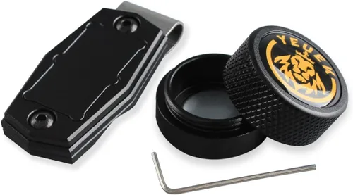 Miniatura 30 de TAOM - Soporte para tiza de billar, herramienta práctica redonda, accesorios de billar, mini estuche magnético para punta de tiza, contenedor